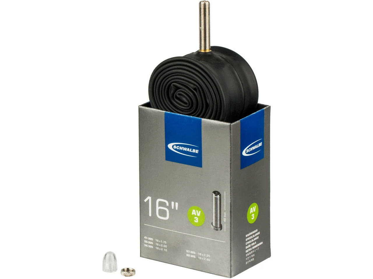 Schwalbe Chambre à Air 3 Pour 16" 4 Schwalbe Chambre à Air 3 Pour 16" – Image 2