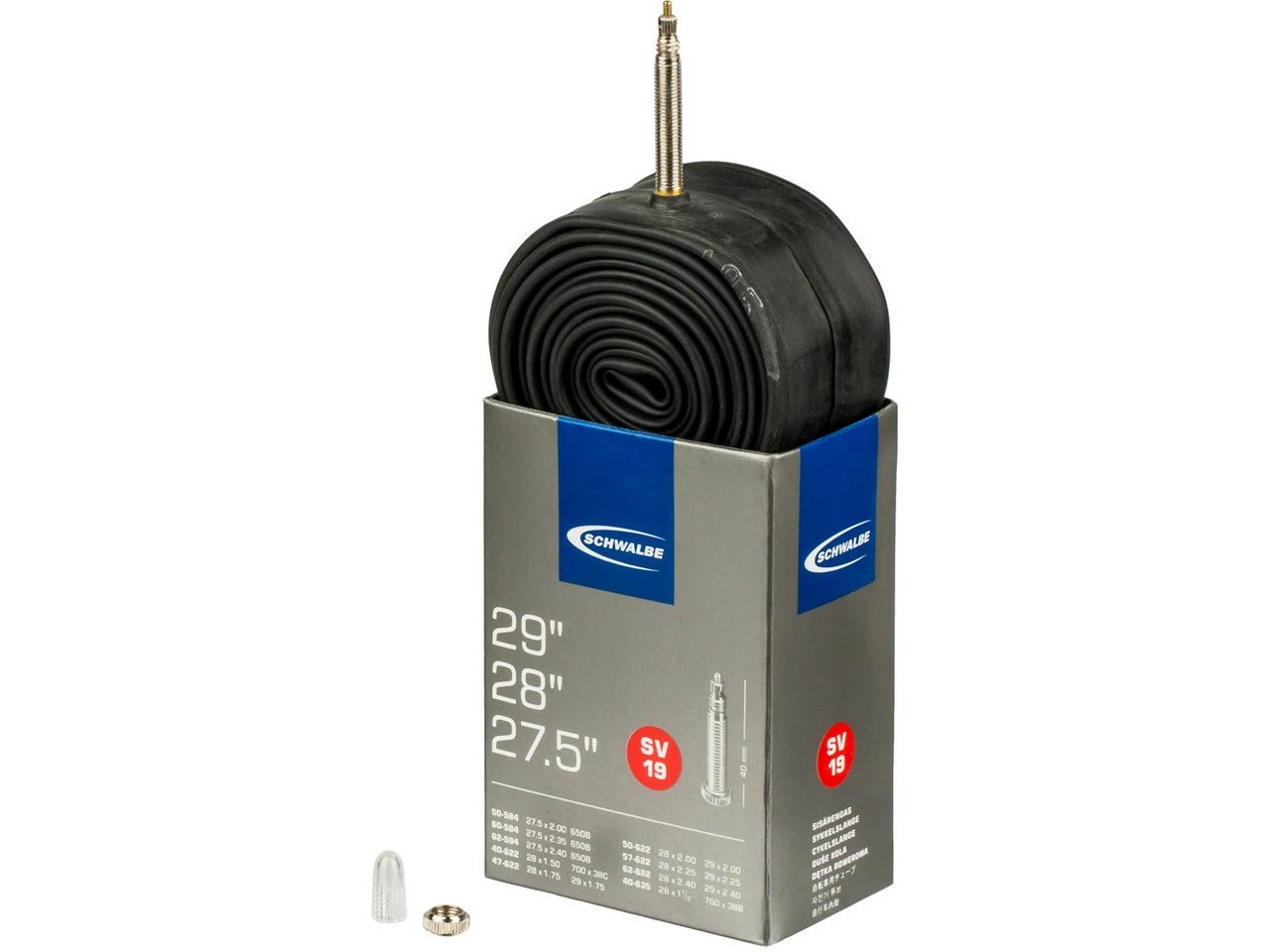 Schwalbe Chambre à Air 19 Pour 27,5" / 28" / 29" 4 Schwalbe Chambre à Air 19 Pour 27,5" / 28" / 29" – Image 2