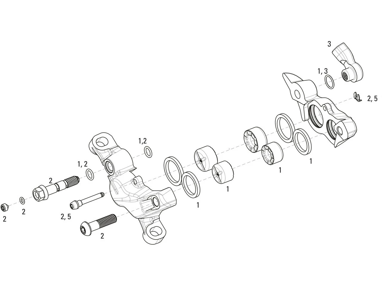SRAM Pièces Détachées Pour Étrier De Frein Guide RSC (A1) (2015-2016) 3 SRAM Pièces Détachées Pour Étrier De Frein Guide RSC (A1) (2015-2016)