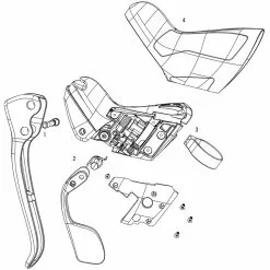 SRAM Pièces Détachées Force22, CX1, 1 / Rival22, 1 Levier Frein/Vitesses
