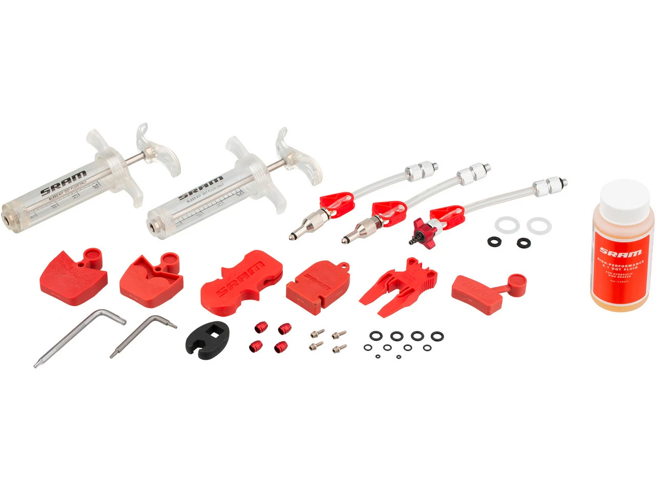 SRAM Kit De Purge Pro Bleed Kit Avec Liquide De Frein DOT 5.1 3 SRAM Kit De Purge Pro Bleed Kit Avec Liquide De Frein DOT 5.1