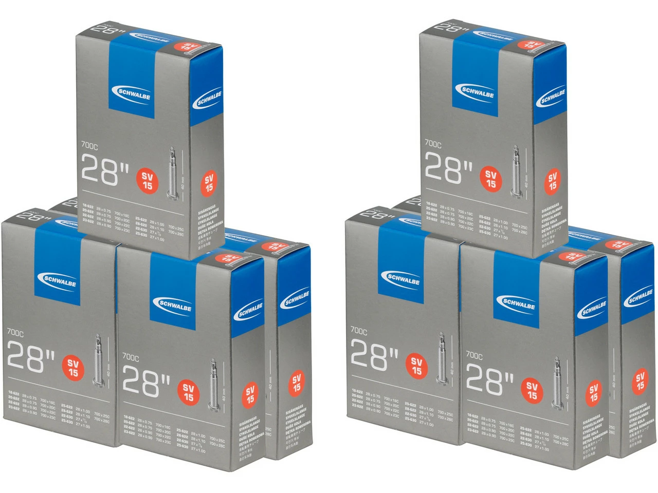 Schwalbe Chambre à Air 15 Pour 28" - 10 Pièces 3 Schwalbe Chambre à Air 15 Pour 28" - 10 Pièces