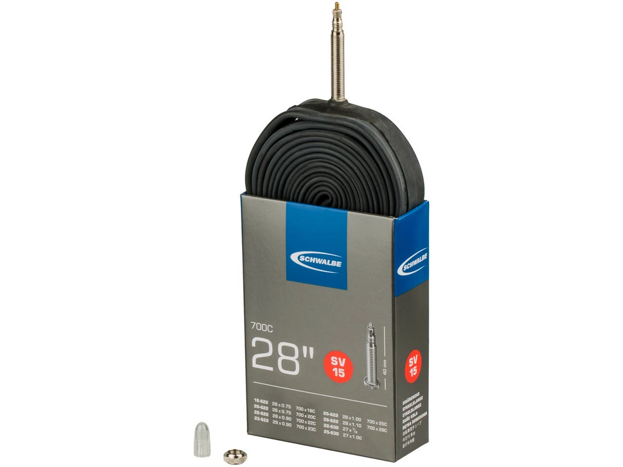 Schwalbe Chambre à Air 15 Pour 28" - 10 Pièces 5 Schwalbe Chambre à Air 15 Pour 28" - 10 Pièces – Image 3