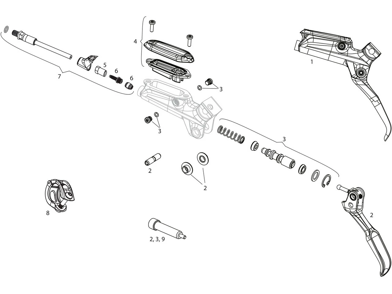 SRAM Pièces Détachées Pour Levier De Frein Level TL 4 SRAM Pièces Détachées Pour Levier De Frein Level TL – Image 2