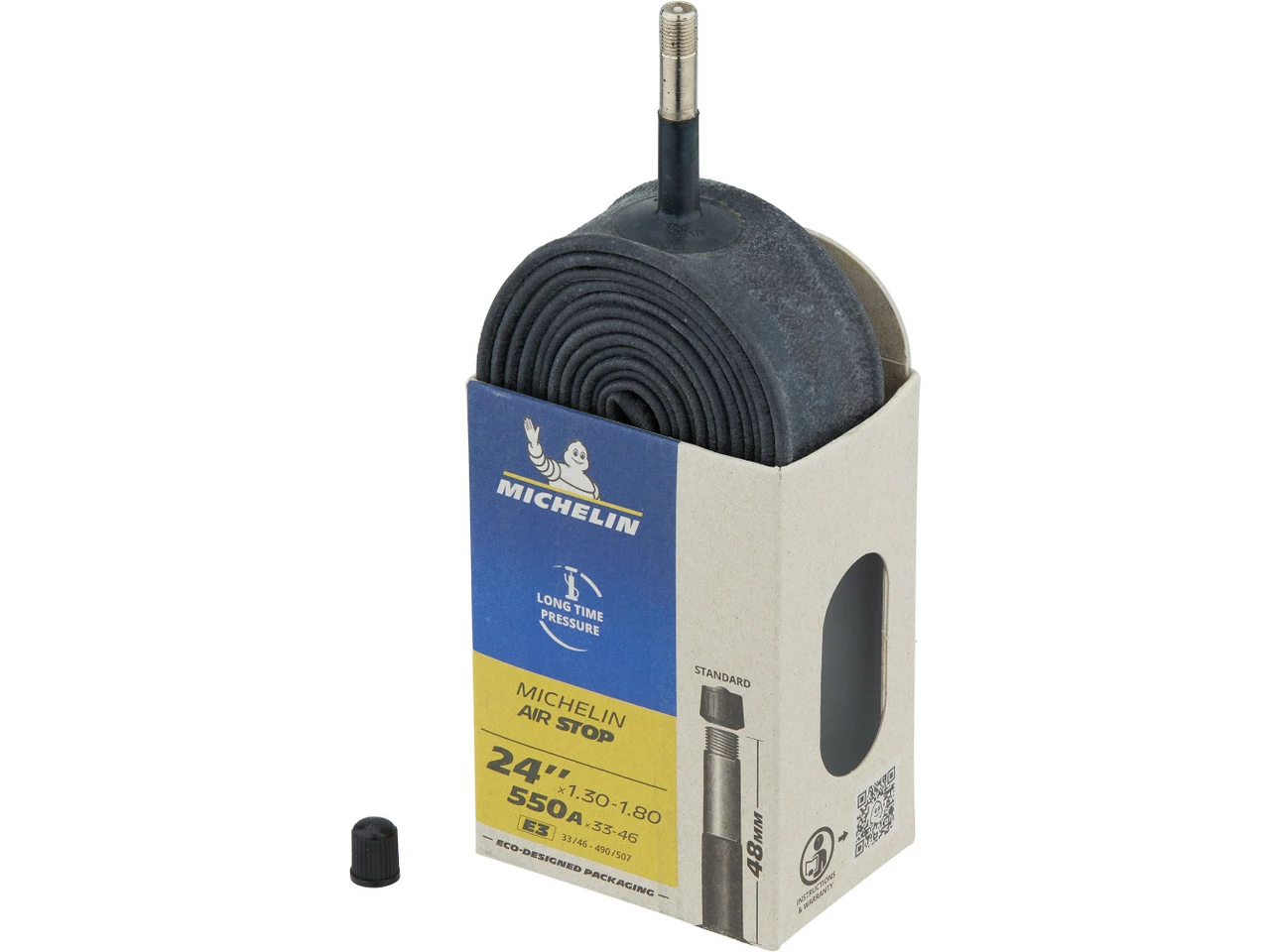 Michelin Chambre à Air E3 Airstop Pour 24" 3 Michelin Chambre à Air E3 Airstop Pour 24"
